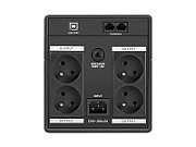 UPS Armac H/1000E/LED, 1000 VA, 650 W, cu management, line-interactive, 1x RJ45, 1x USB, 12V 7Ah LED, Tower, Negru