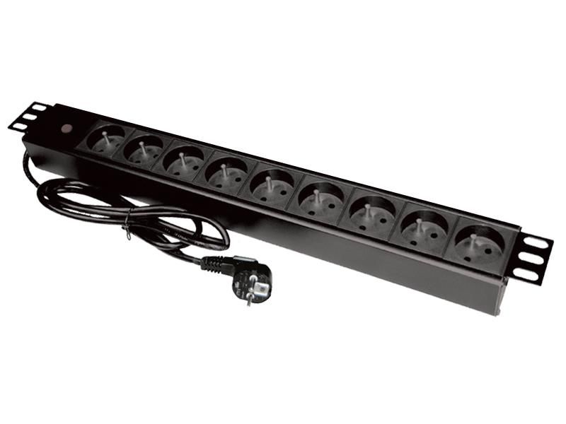 Alantec PZ09 power extension 1.8 m 9 AC outlet(s) Indoor Black