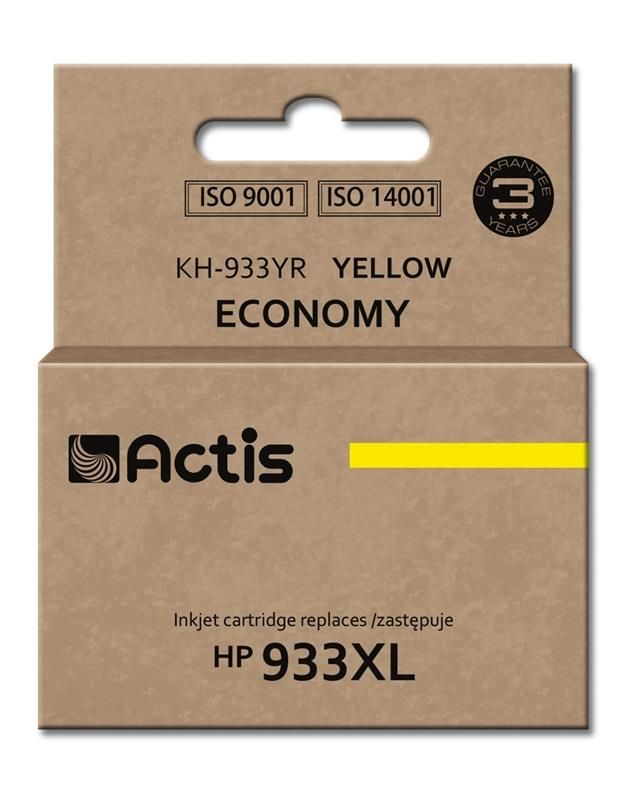 Cartus cerneala Actis KH-933YR ,Galben ,13 ml (compatibil cu HP KH-933YR)