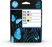 Cartus cerneala HP 6ZC74AE ,Black/tri-color ,315 pagini ,Original (912BCMY)
