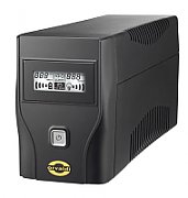 UPS Orvaldi VPS800, 800 VA, line-interactive, 4x C13, 1x RJ45, 12V 9Ah LCD, Tower, Negru