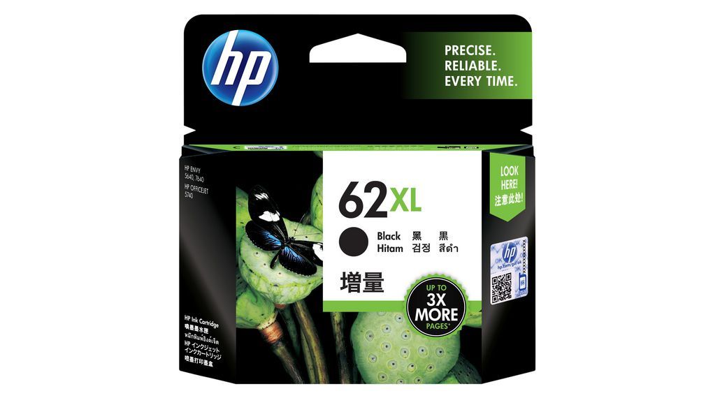 Cartus cerneala HP C2P05AE#UUS ,Negru ,600 pagini ,Original (62XL)