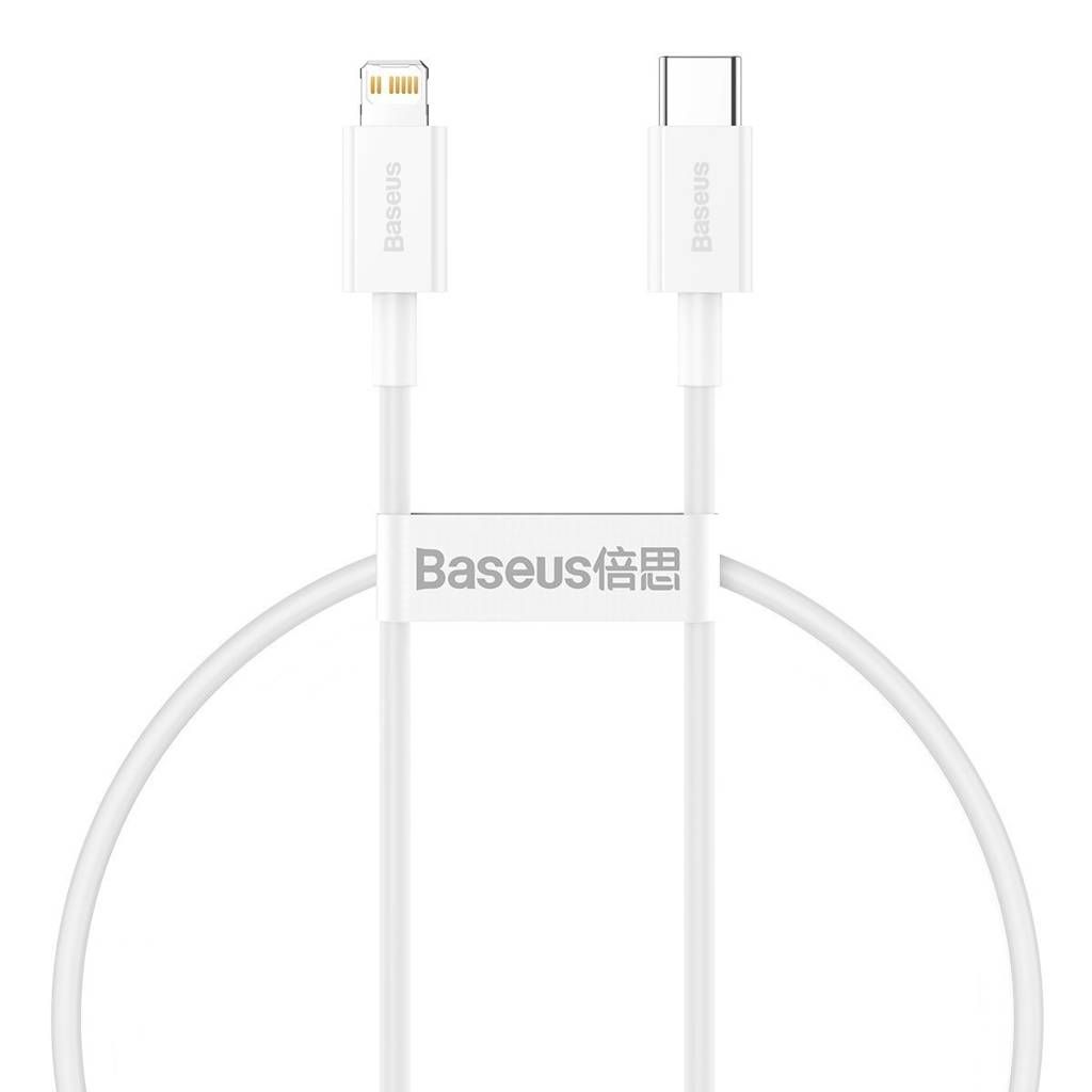Cablu alimentare si date Baseus  Usb 2.0 (T) - Lightning (T), 25 cm, alb