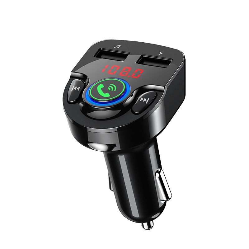 MODULATOR AUTO FM SPACER, Bluetooth 5.0. 1xUSB QC3.0 + Type-C &ampamp 1xUSB max. 5V/3.1A, earphone 30mAh, 12V-24V, max. 10-15m, mic max. 0-2m, format MP3/WMA, 206 canale 87.5-108Mhz, USB disk, microSD, white,  SPFM-HS1-QC   (include TV 0.15 lei)