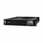 UPS APC SRT1500RMXLI, 1500 VA, 1500 W, cu management, on-line double-conversion, 6x C13, 1x C14, 1x USB, Baterie cu plăci de plumb şi acid, LCD, Rack 2U, Negru