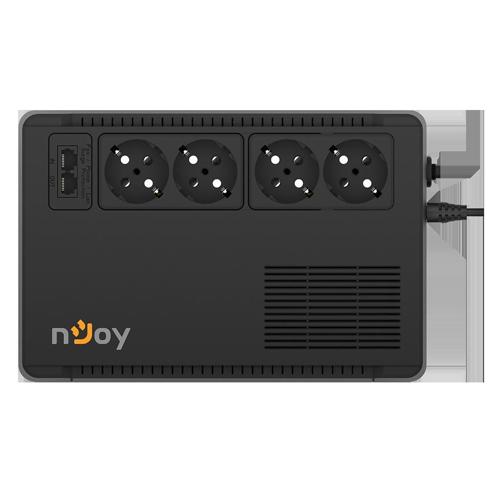UPS TecnoWare FGCERAPL1202SCH, 1200 VA, 840 W, line-interactive, 2x Schuko, 12V Brick, Negru