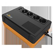 UPS TecnoWare FGCERAPL1202SCH, 1200 VA, 840 W, line-interactive, 2x Schuko, 12V Brick, Negru