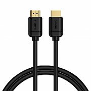 CABLU video Baseus HD Series, HDMI (T) la HDMI (T), rezolutie maxima 4K UHD (3840 x 2160) la 60 Hz, conectori auriti, 2m, negru  CAKGQ-B01  (include TV 0.8lei)