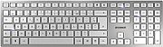 Cherry Desktop DW 9100 SLIM [FR] WL AES silver BT Lithium Akku - wochenlange Nutzung ohne Aufladung