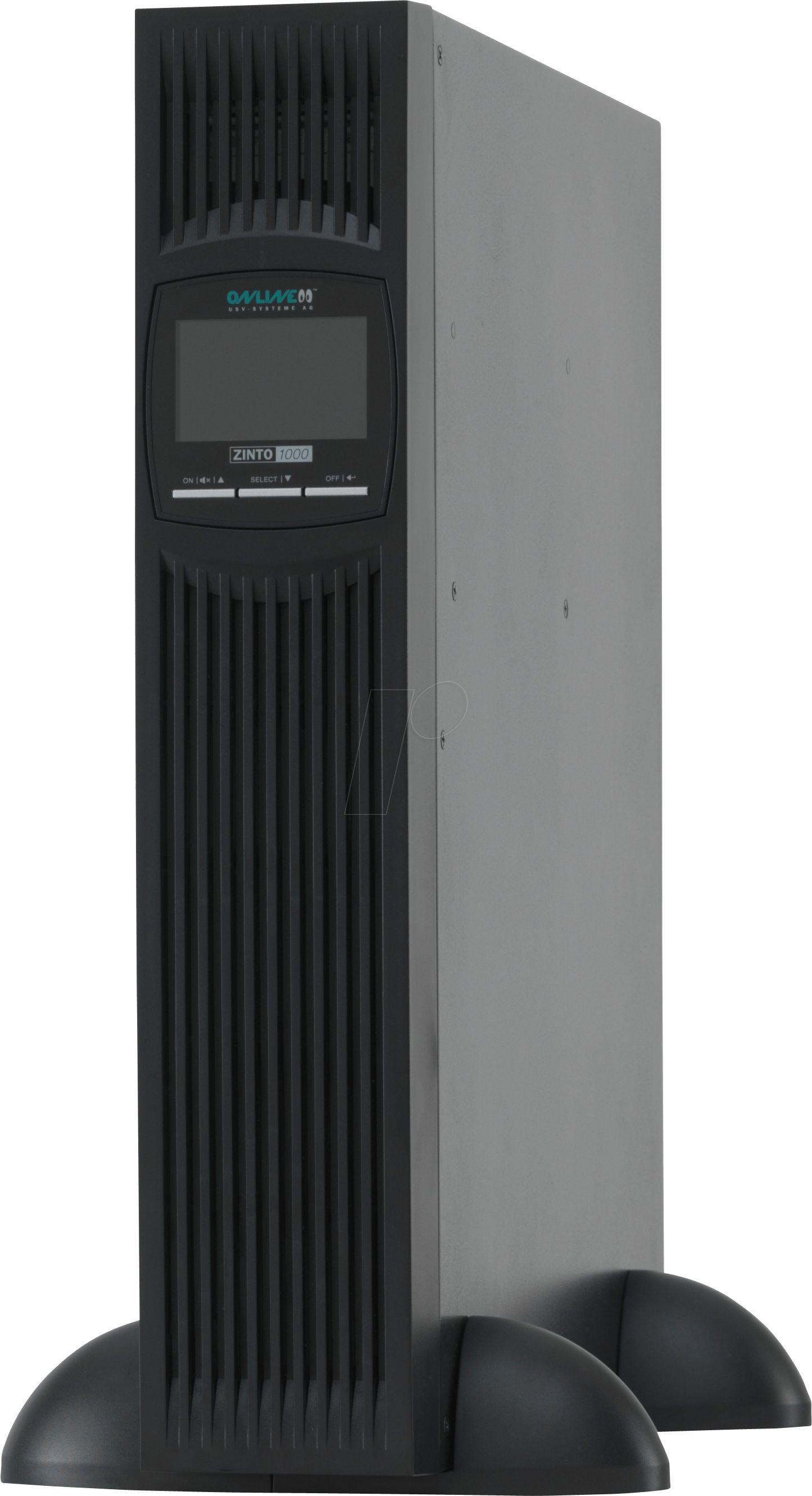 UPS Online USV Z1000, 1000 VA, 900 W, line-interactive, 8x C13, 1x C14, 2x RJ45, 1x USB, 12 Ah LCD, Tower/Rack 2U, Negru