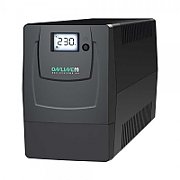 UPS Online USV YS800, 800 VA, 480 W, 2x Schuko, 1x USB, 12V/9Ah 2 minute 30s (50% sarcina), LCD, Tower, Negru