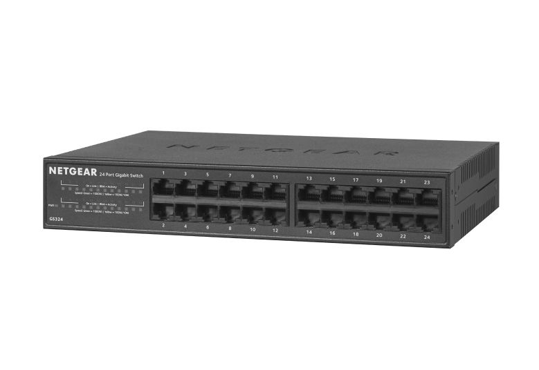 Switch NetGear GS324-200EUS, 24 porturi 10 / 100 / 1000 MBs