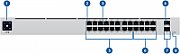 Switch Ubiquity USW-24, 24 porturi 10 / 100 / 1000 MBs