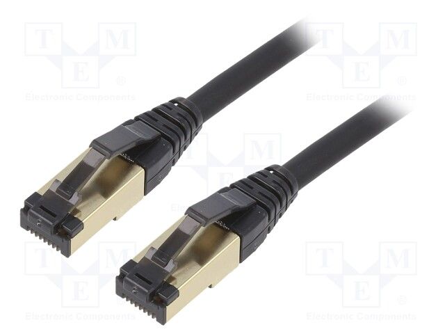 Patch cord Gembird  RJ45, 25 cm, negru, cupru