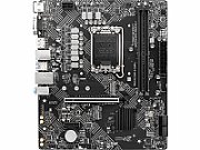 Placa de baza MSI PRO H610M-G DDR4, socket 1700, 2x DDR4 UDIMM, 4x SATA, 1x NVMe, 10x USB-A, mATX