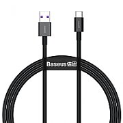 CABLU alimentare si date Baseus Superior, Fast Charging Data Cable pt. smartphone, USB la USB Type-C 66W, 1m, negru  CATYS-01  (include TV 0.06 lei)