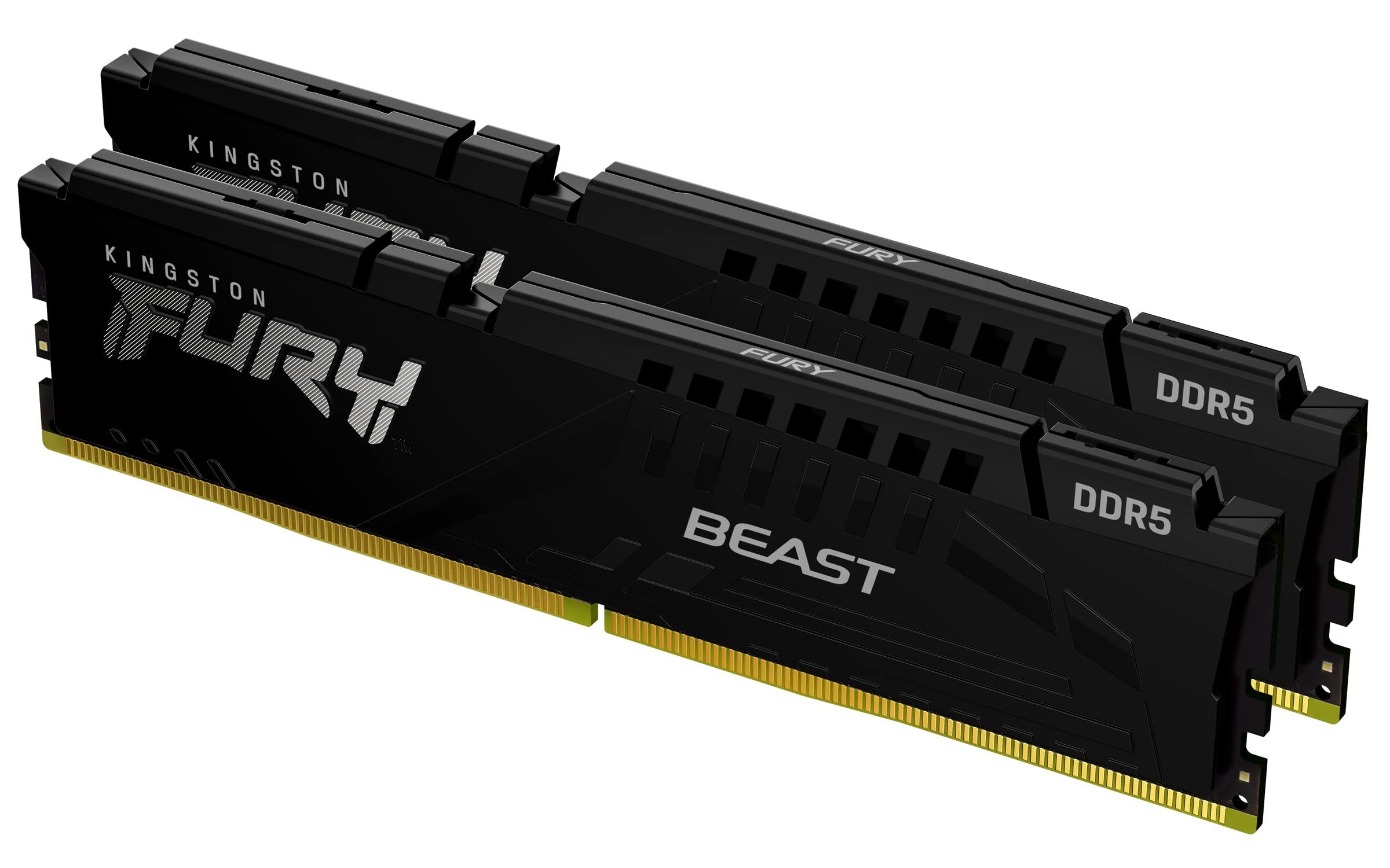 Memorie Kingston FURY Beast 32 GB DDR5 5600 MHz CL40, kit 2 x 16 GB, XMP 3.0, Negru