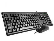 Kit tastatura + mouse A4tech KRS-8372, cu fir, negru