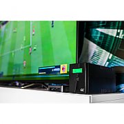 UPS Green Cell UPS08, 1000 VA, 700 W, cu management, line-interactive, 2x Schuko, 2x C13, 12V 7Ah LCD, Tower, Negru