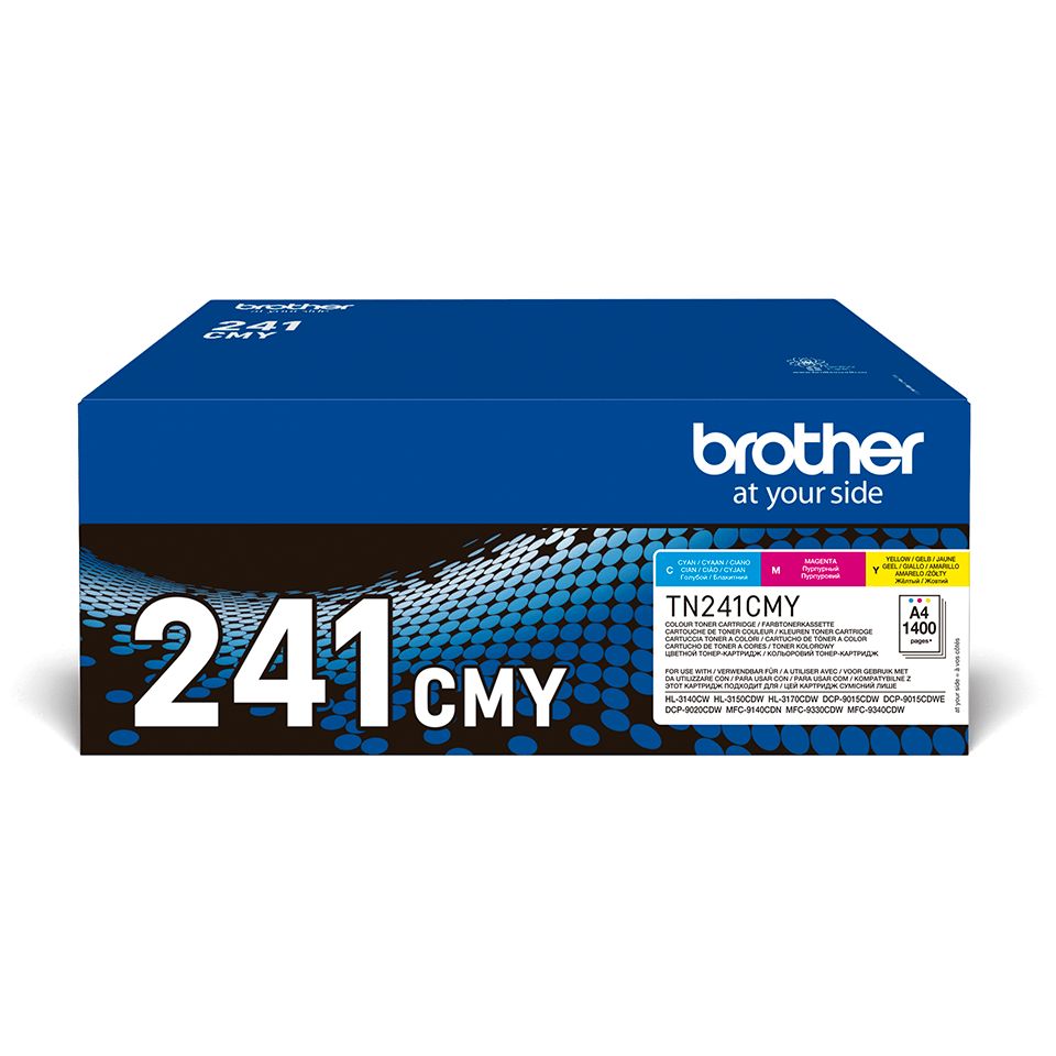 Cartus toner Brother TN241CMY ,Color ,1400 pagini ,Original (TN241CMY)