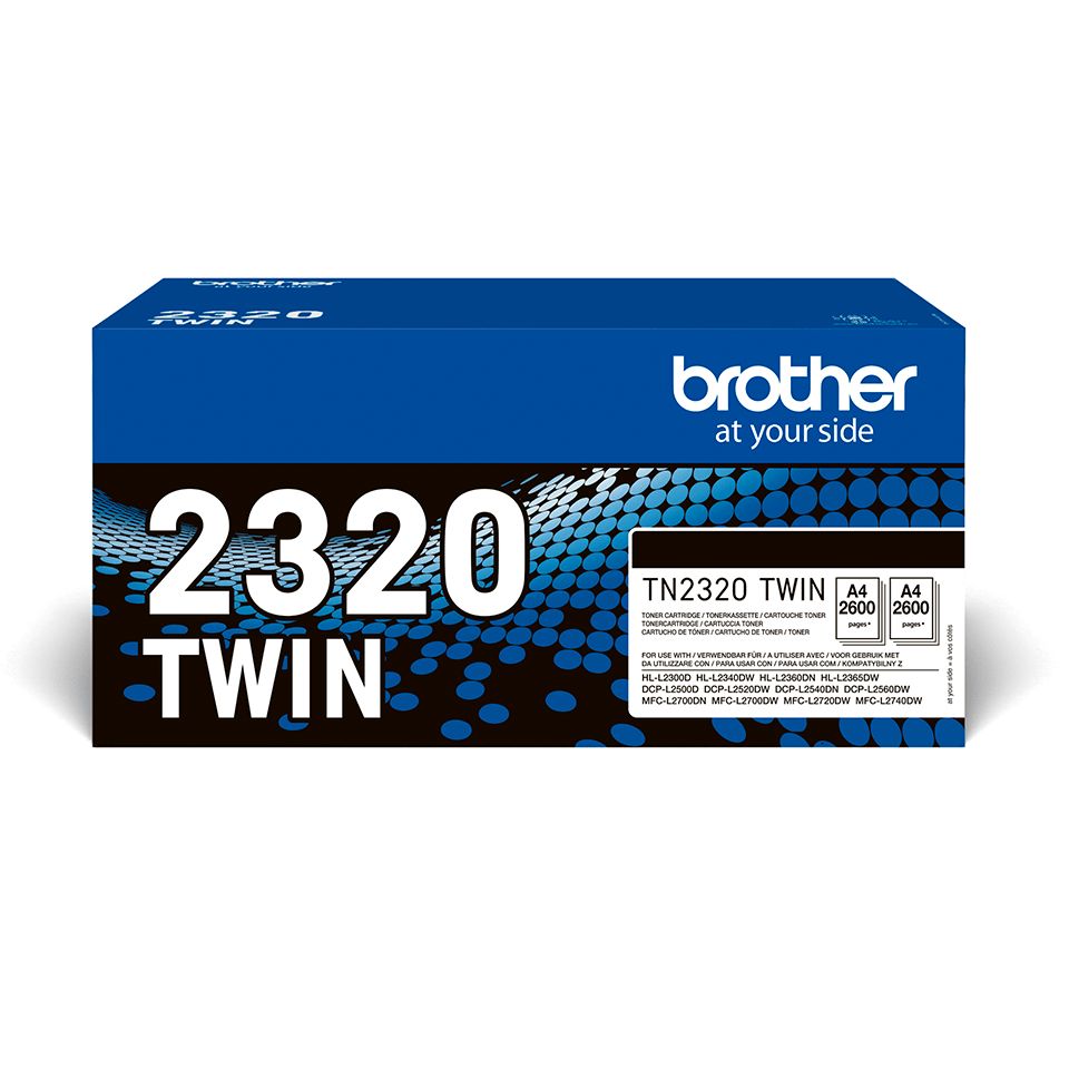 Cartus toner Brother TN2320TWIN ,Negru ,2 x 2600 pagini ,Original (TN2320TWIN)