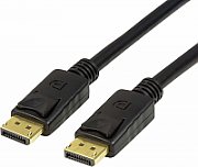 CABLU video LOGILINK, DisplayPort (T) la DisplayPort (T), 2m, conectori auriti, rezolutie maxima 8K (7680 x 4320) la 60 Hz, negru,  CV0120  (include TV 0.8lei)