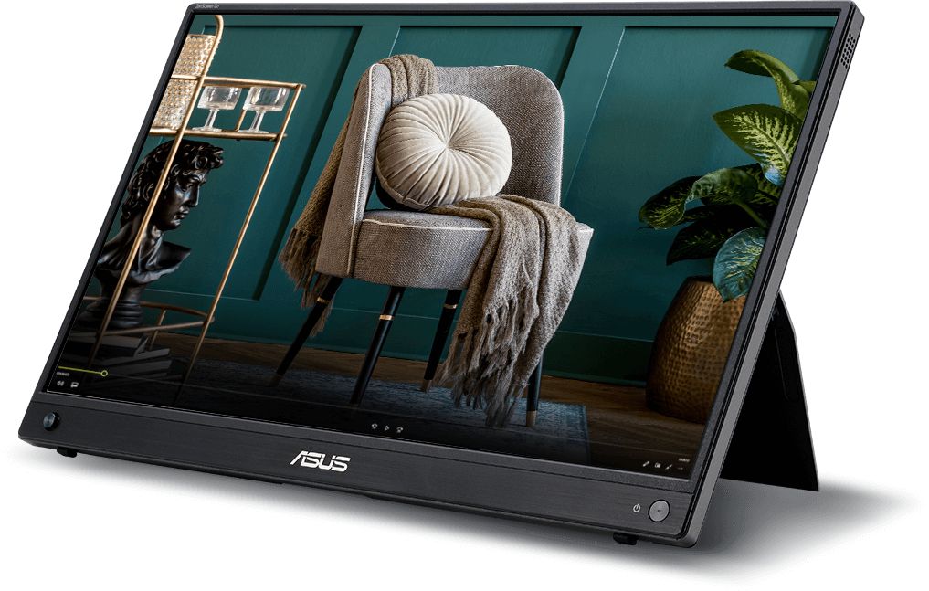 Monitor 15.6 inch LED ASUS MB16AWP 1920 X 1080 pixeli, 60 Hz, 5 ms, Negru