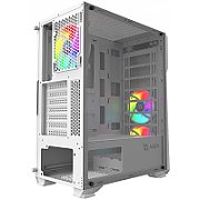 Carcasa Aqirys Canopus Midi Tower White  TECHNICAL DATA Case type: Midi Tower Materials: Tempered Glass (left side panel), 0.6 mm SPCC steel, ABS M/B support: Mini-ITX, Micro-ATX, ATX PSU support: ATX, 175 mm maximum length (bottom installation) VGA support: 330 mm maximum length CPU cooler support