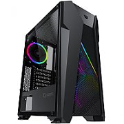 Carcasa Aqirys Canopus Midi Tower Black  TECHNICAL DATA Case type: Midi Tower Materials: Tempered Glass (left side panel), 0.6 mm SPCC steel, ABS M/B support: Mini-ITX, Micro-ATX, ATX PSU support: ATX, 175 mm maximum length (bottom installation) VGA support: 330 mm maximum length CPU cooler support