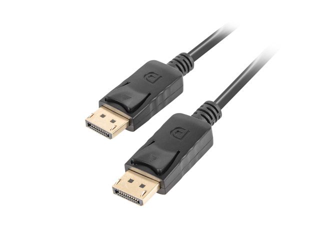 Cablu DisplayPort 1.2, 4K, T/T 1 m, CA-DPDP-10CC-0010-BK, Lanberg