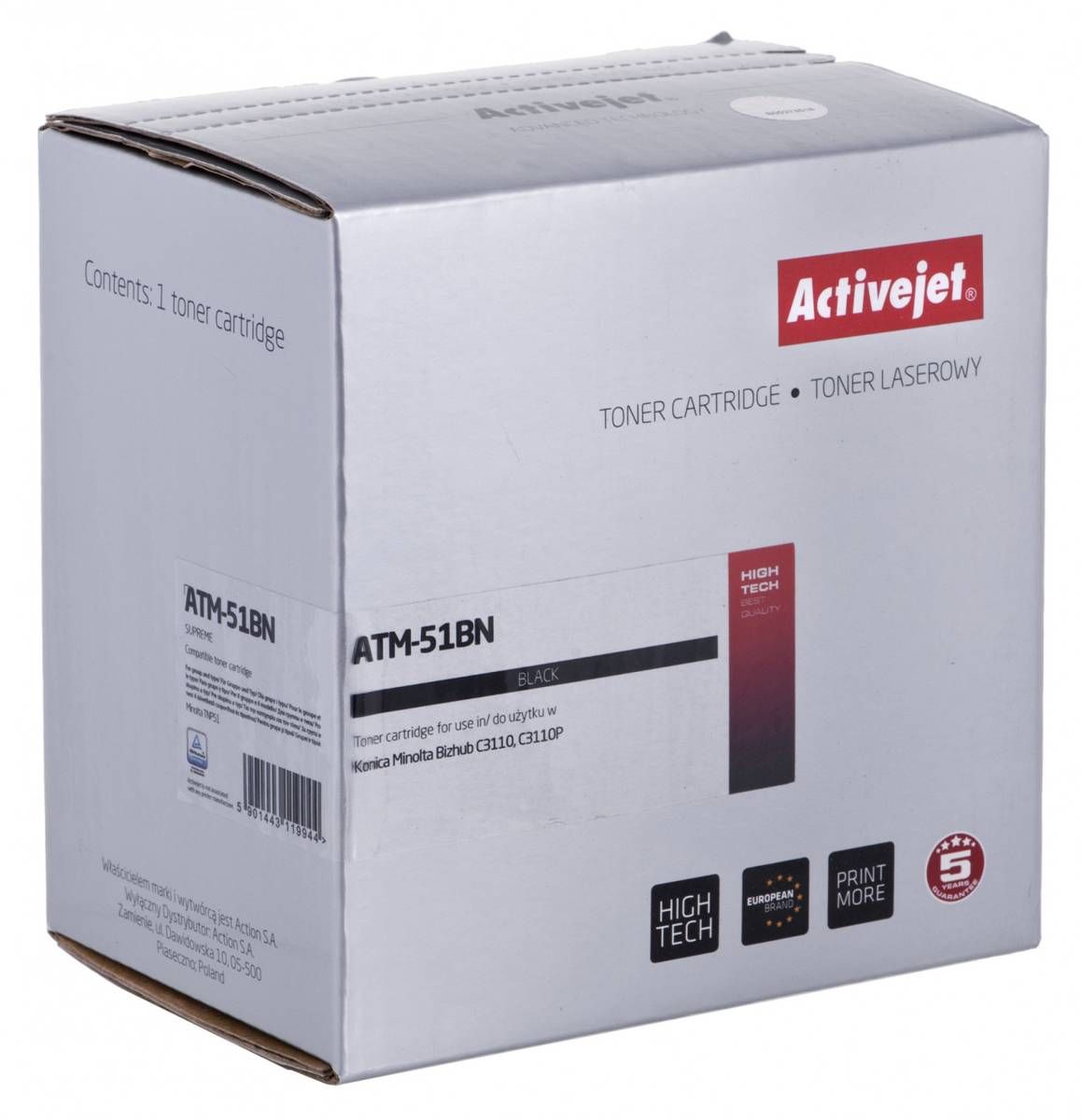 Cartus toner Activejet ATM-328YN ,Galben ,28 000 pagini (compatibil cu Konica Minolta ATM-328YN)