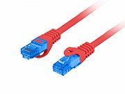 LANBERG PATCHCORD S/FTP CAT.6A 0.5M RED LSZH