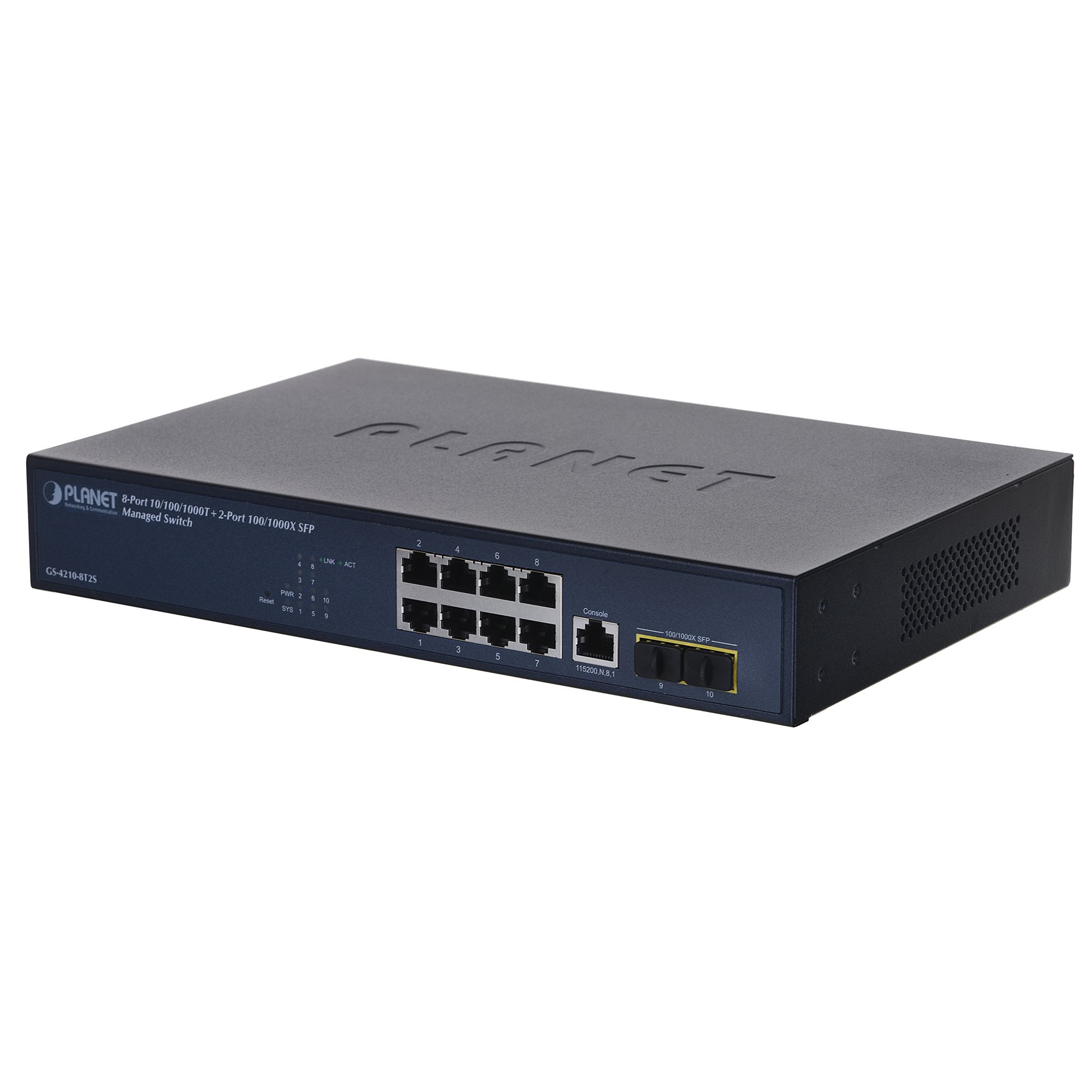 Switch Planet GS-4210-8T2S, 8 porturi 10,100,1000 Mbit/s