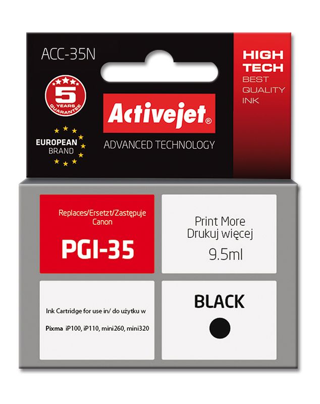 Cartus cerneala Activejet ACC-35N ,Negru ,9.5 ml ,Original (ACC-35N)
