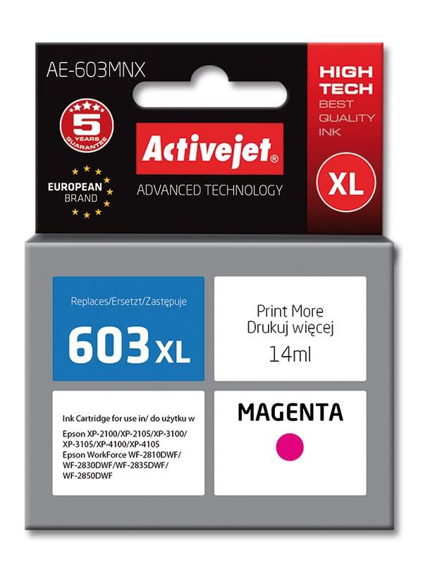 Cartus cerneala Activejet AE-603MNX ,Magenta ,14 ml (compatibil cu Epson AE-603MNX)