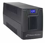 UPS PowerWalker VI 1000 SCL, 1000 VA, 600 W, cu management, line-interactive, 4x Schuko, 1x RJ45, 1x USB, 12 V / 7Ah Tower, Negru