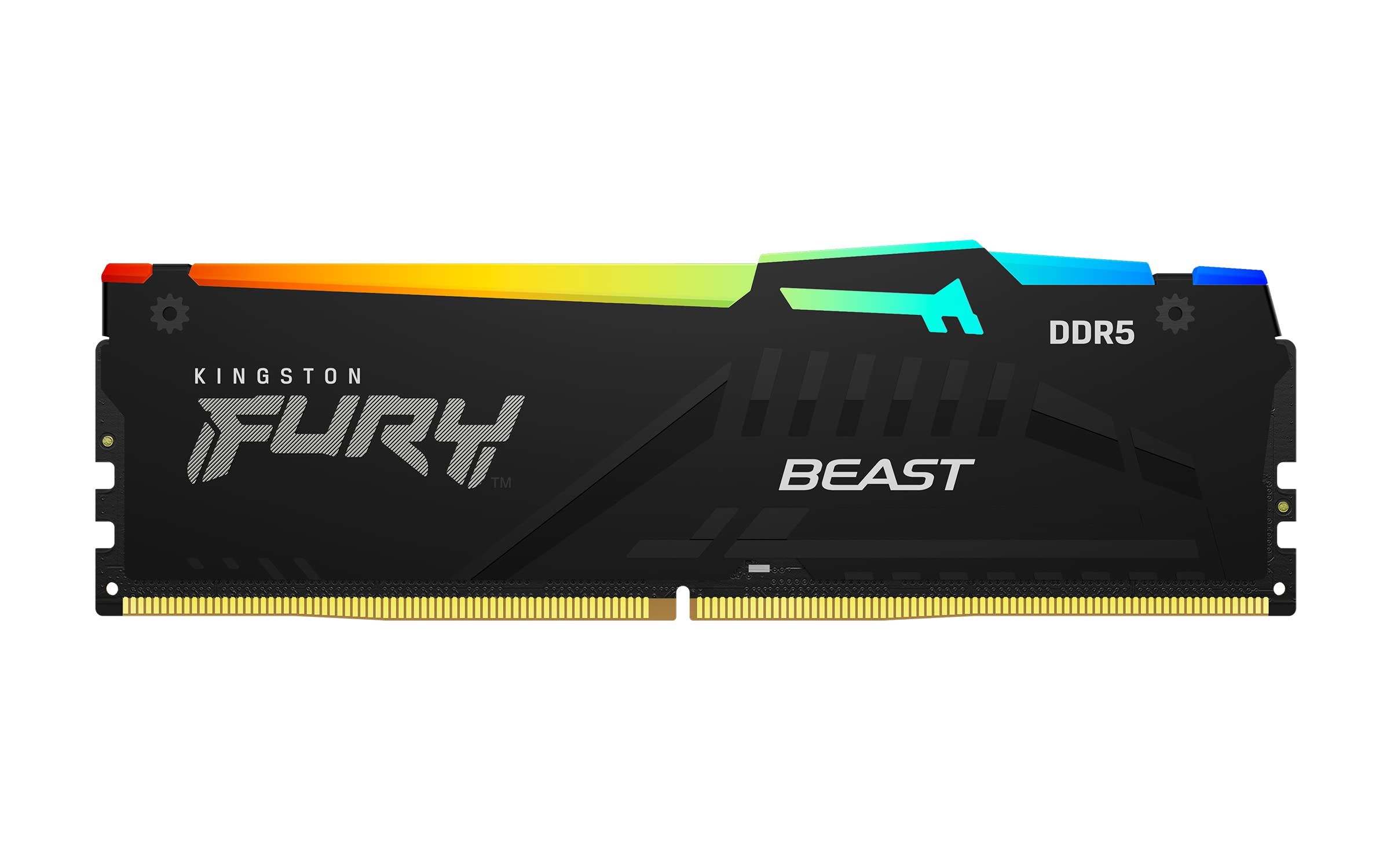 Memorie Kingston FURY Beast 16 GB DDR5 5200 MHz CL40, XMP 3.0, Negru, RGB