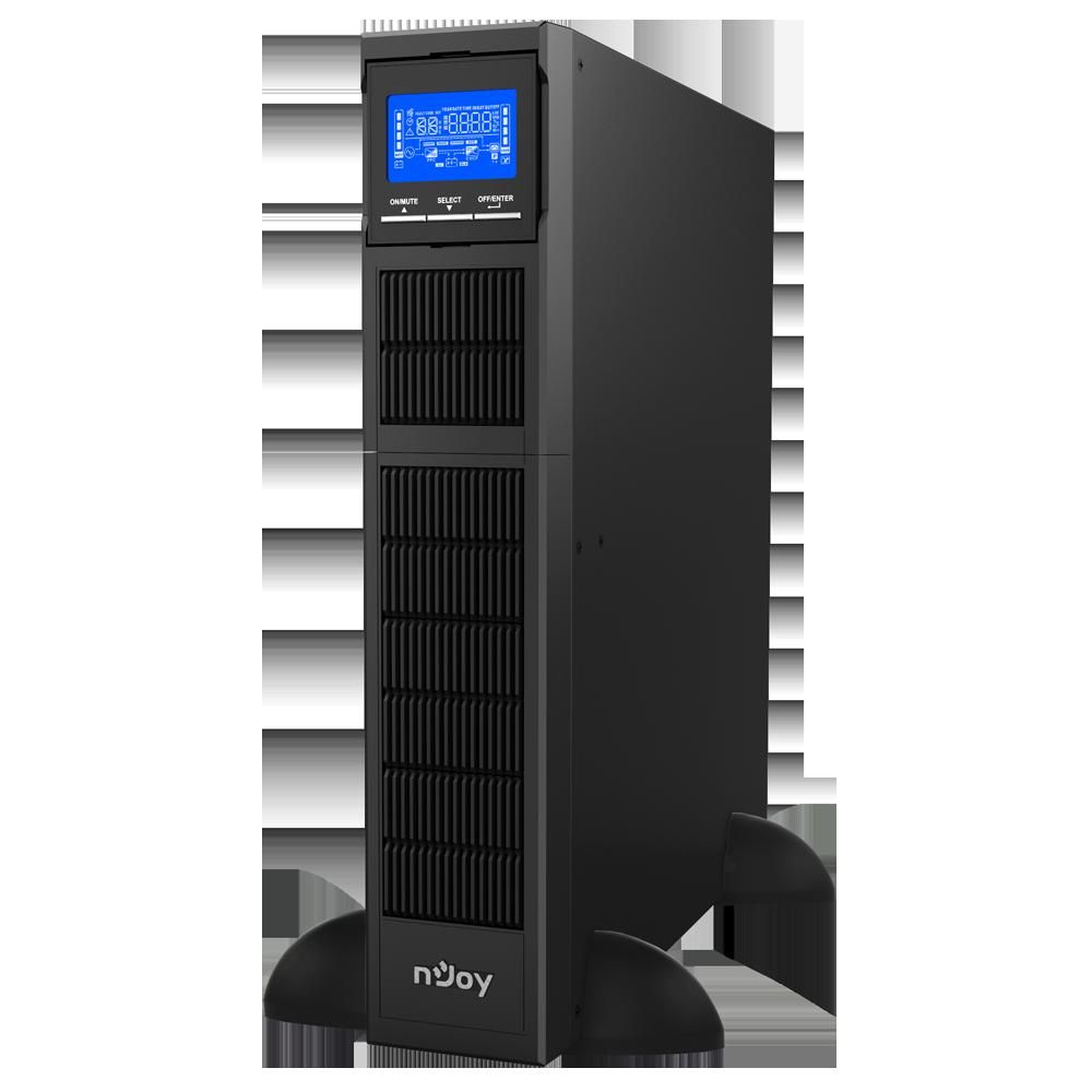 UPS nJoy PWUP-OL150BA-AZ01B, 1500 VA, 1500 W, cu management, on-line, 8x C13, 11 minute (50% sarcina), Negru