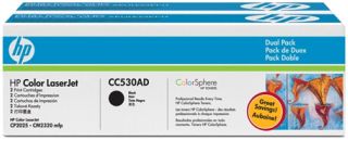 Cartus toner HP CC530AD ,Negru ,2x3500 pagini ,Original (CC530AD)