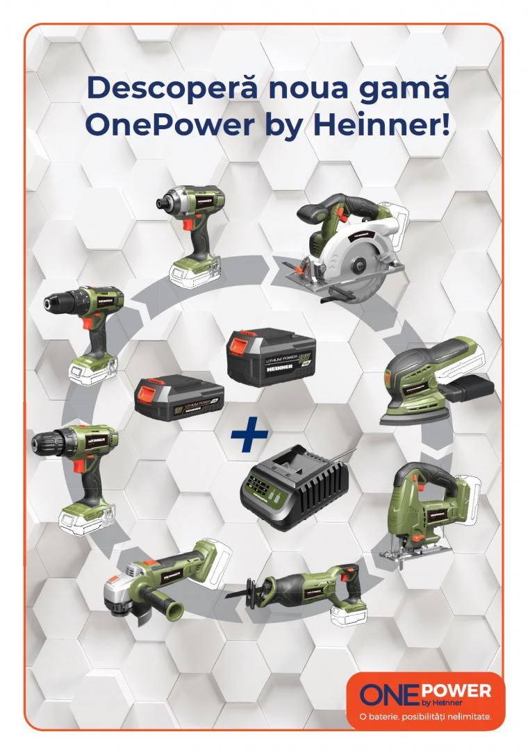 ONEPOWER HEINNER POLIZOR UNGHIULAR 18V 9500RPM