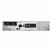 UPS APC SMT750RMI2UNC, 750 VA, 500 W, cu management, line-interactive, 4x C13, 1x C14, 1x USB, Baterie cu plăci de plumb şi acid, LED, Rack 2U, Gri