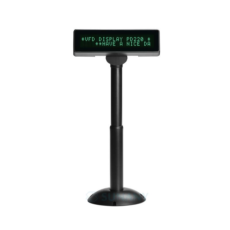 DISPLAY VFD CHAR HEIGH 9MM,  RS232, 1M 6 PIN CABLE 38400 BPS