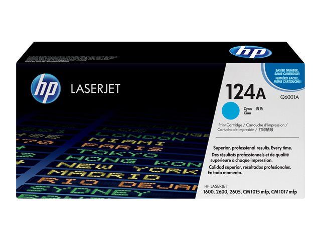 Cartus toner HP Q6001A ,Albastru ,1600 pagini ,Original (124A)