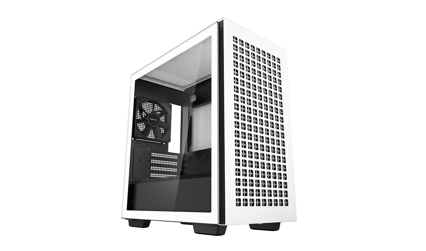 CARCASA DEEPCOOL, Middle Tower, ATX,  CH370 WH , fara sursa, sticla securizata, 1 x 120mm fan, USB 3.0 x 2, Jack 3.5mm x 1,  white,  R-CH510-WHNNE1-G-1