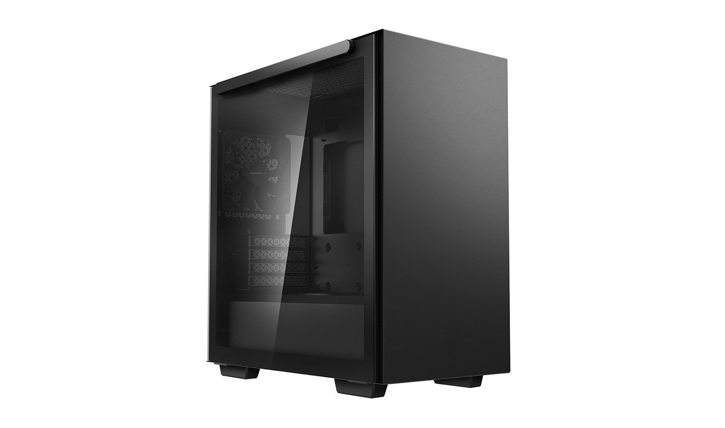 CARCASA DEEPCOOL, Middle Tower, ATX,  MACUBE 110 ., fara sursa, sticla securizata, 1 x fan, USB 3.0 x 2, Jack 3.5mm, mesh ,  R-MACUBE110-BKNGM1N-G-1