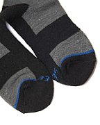 FABRIC: 100% POLYESTER
ANKLE AND ARCH ELASTIC WELT