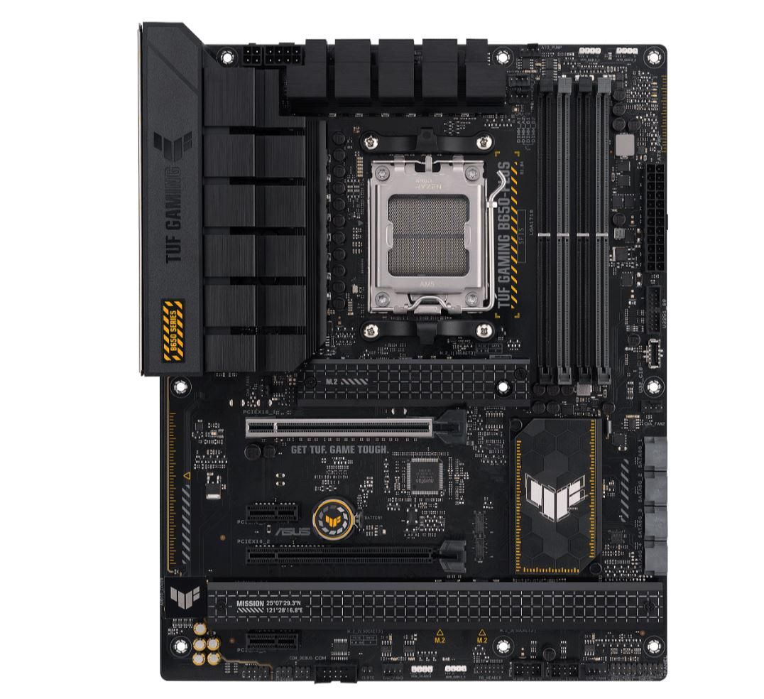 Placa de baza ASUS TUF GAMING B650-PLUS, socket AM5, 4x DDR5 UDIMM, 4x SATA, 3x NVMe, 12x USB-A, 3x USB-C, ATX