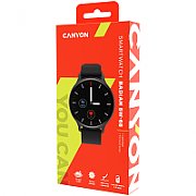 Smartwatch, Realtek 8762CK, 1.28 TFT 240x240px RAM : 160KB,  Lithium-ion polymer battery, 3.7V 190mAh Include, Black Zinc alloy middle frame + plastic bottom case+ black Silicone strap + black strap buckle, 44.9x 10.9mm, strap: 20x220mm, 50.64g