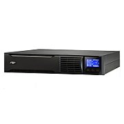 UPS Fortron PPF18A1401, 2000 VA, 1800 W, cu management, on-line double-conversion, 3x Schuko, 1x USB, 12V 9Ah LCD, Rack 2U, Negru