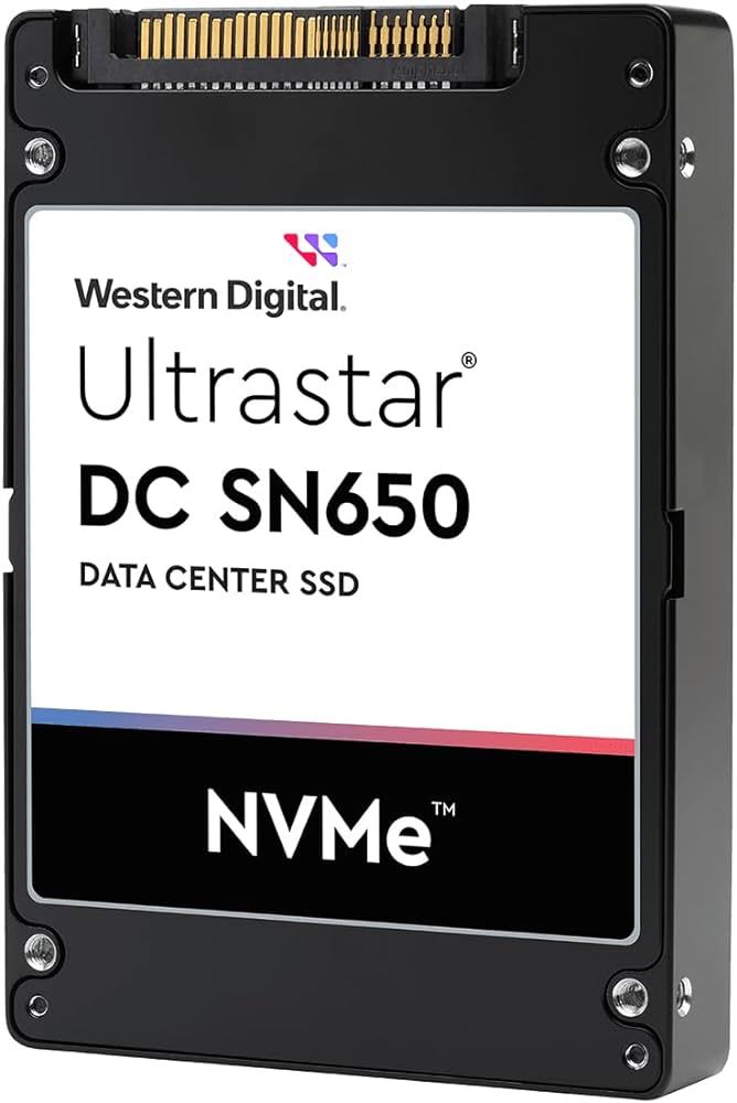 SSD server Western Digital Ultrastar DC SN650 7.68 TB, 2.5 inch, PCIe 4.0 U.3, BiCS TLC, 1.0 DWPD